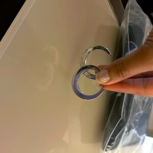 Vintage 70’s silver hoops